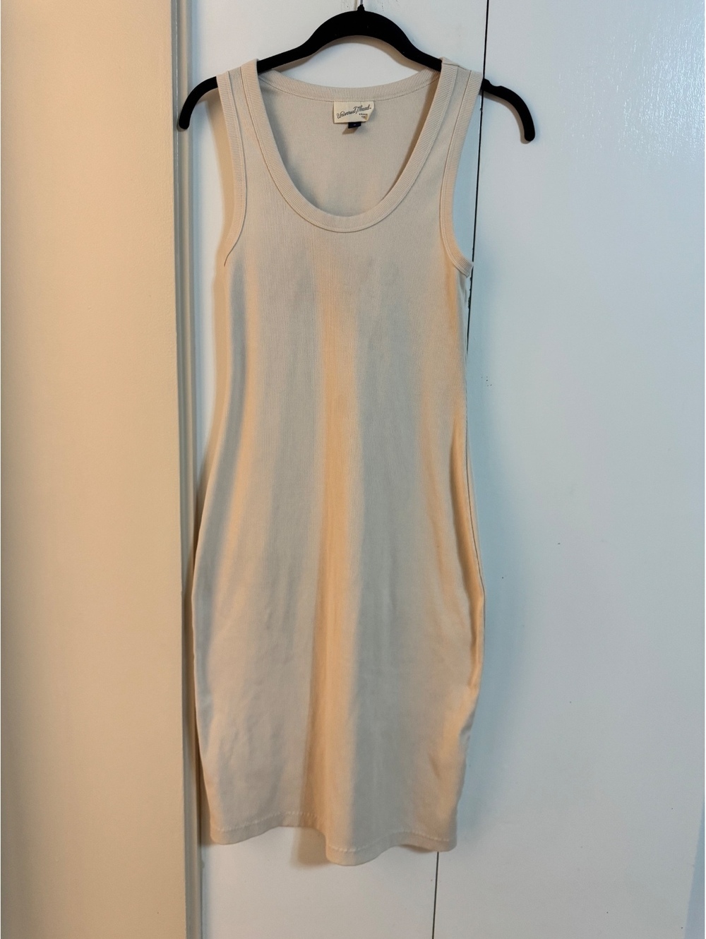 Universal Thread Beige Ribbed Tank Dress Medium